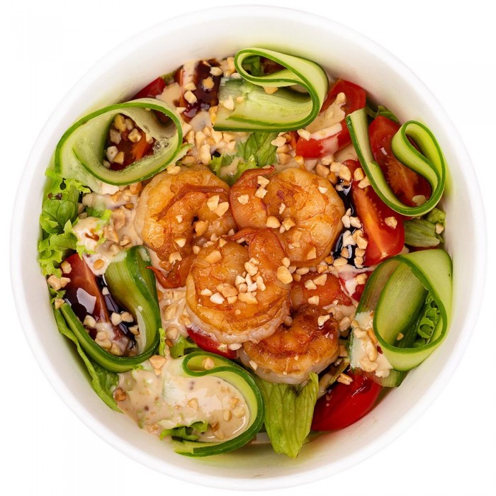 САЛАТ З КРЕВЕТКАМИ